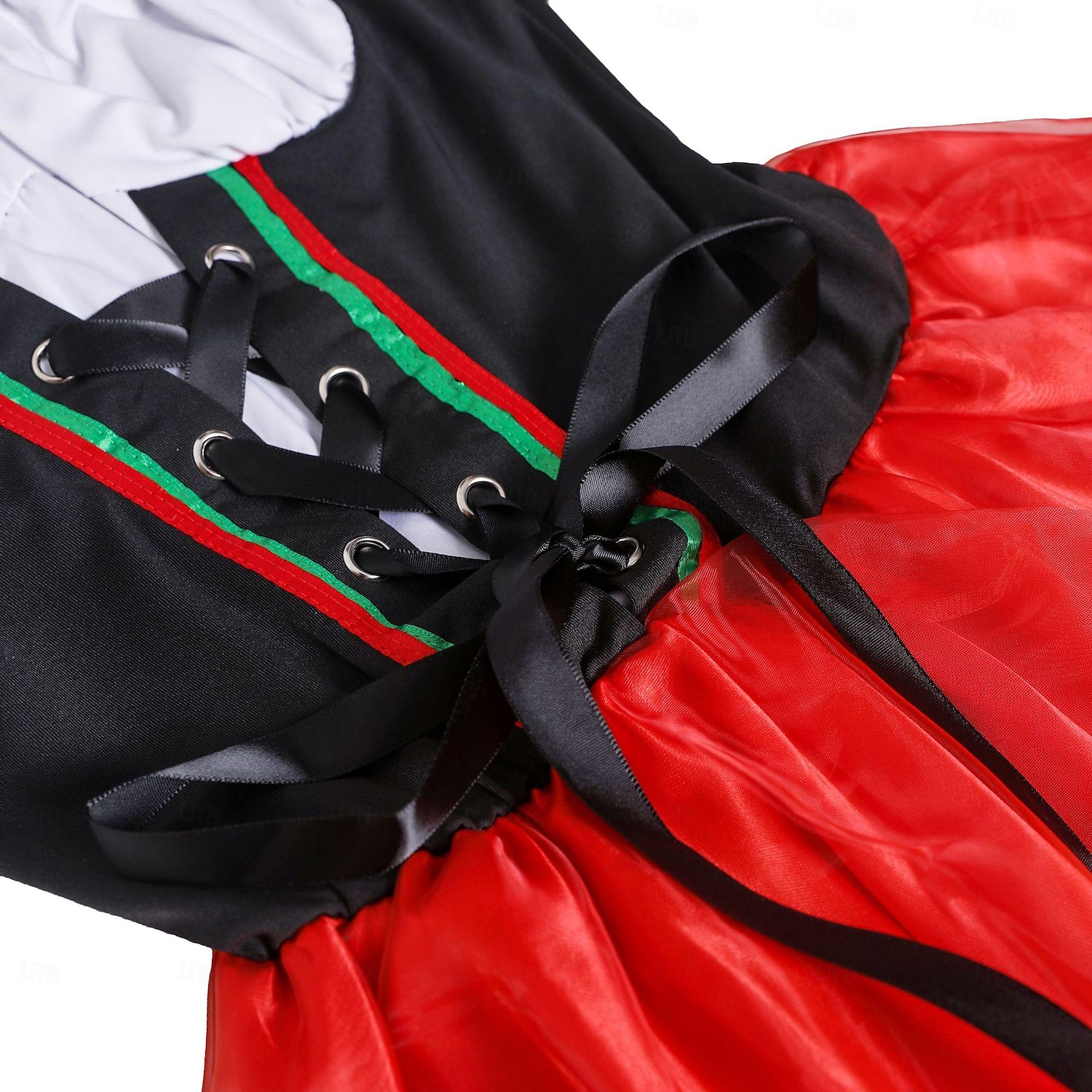 Oktoberfest Lapper Dirndl Trachtenkleader Hushjelp Sexy bayerske feriekjole Enger Dame Ølfestivalen Oktoberfest-kostyme Dirndl Tradisjonell stil klut Kjole Sokker Pannebånd 2025 - $41.99 –P7