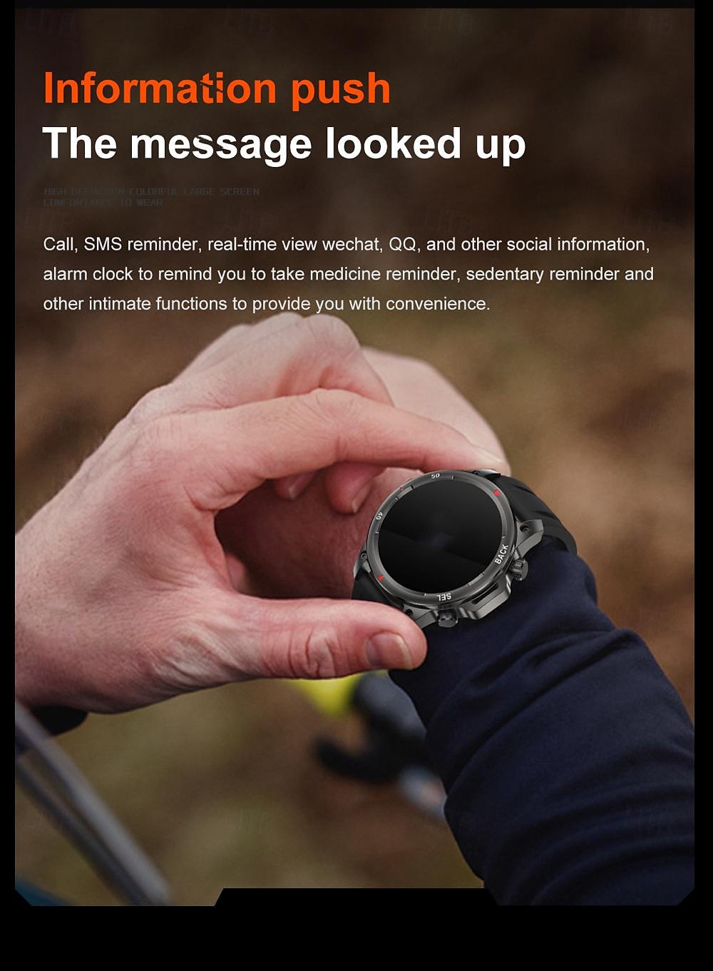 696 DK68 Smart Watch Fitness Tracker ECG PPG Bluetooth Call Reminder Android iOS IP67 47mm 1.53 2025 - $58.99 –P7