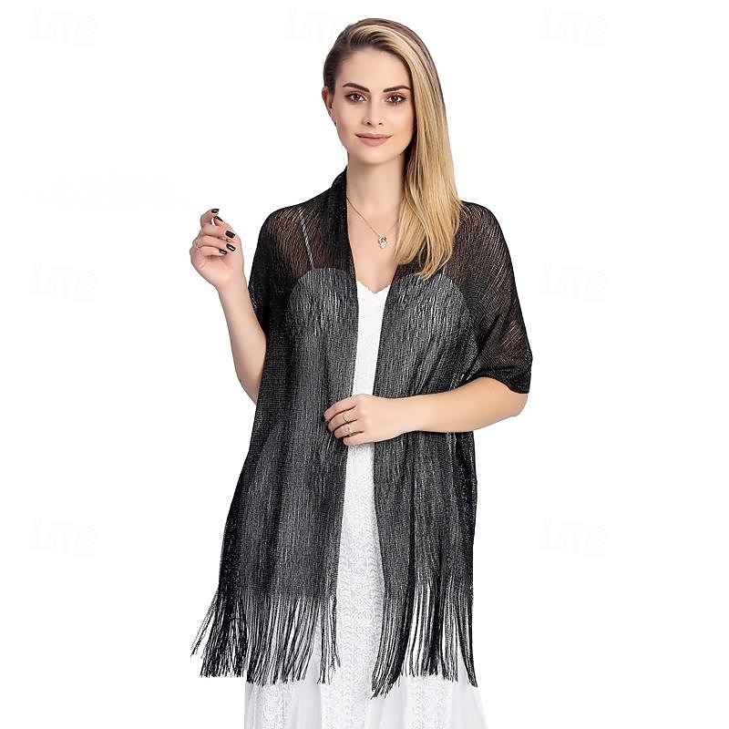Błyskotki Ryczące 20s Błyszczące Szale flapper Wielki Gatsby Czarleston Strój na bal maskowy Damskie Walentynki Bal maskowy Impreza Ślub Stroje na imprezy wieczorowe Doroślu Szal Wiosna i lato Jesień 2026 - $14.49 –P16