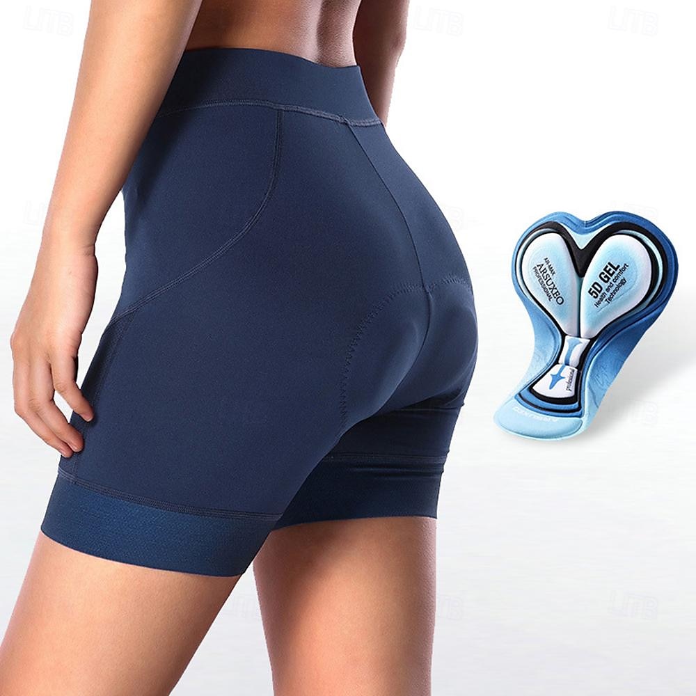 Dam Cykelshorts Cykel Shorts sporter 3D Tablett Andningsfunktion Snabb tork Hög Elasisitet Svart Marinblå Kläder Cykelkläder 2025 - $47.99 –P6