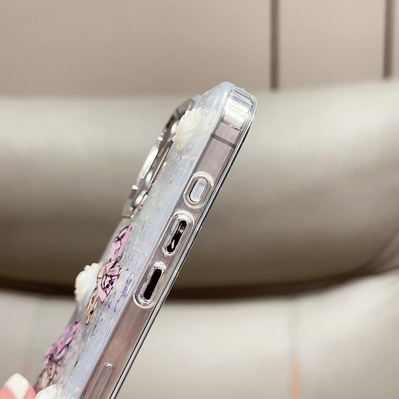 هاتف غطاء من أجل ايفون 16 آيفون 15 برو ماكس بلس iPhone 14 13 12 Pro Max Plus غطاء خلفي شبه شفّاف بلينغ بريق لامعة ضد الصدمات فراشة الكمبيوتر الشخصي 2025 - $14.99 –P11