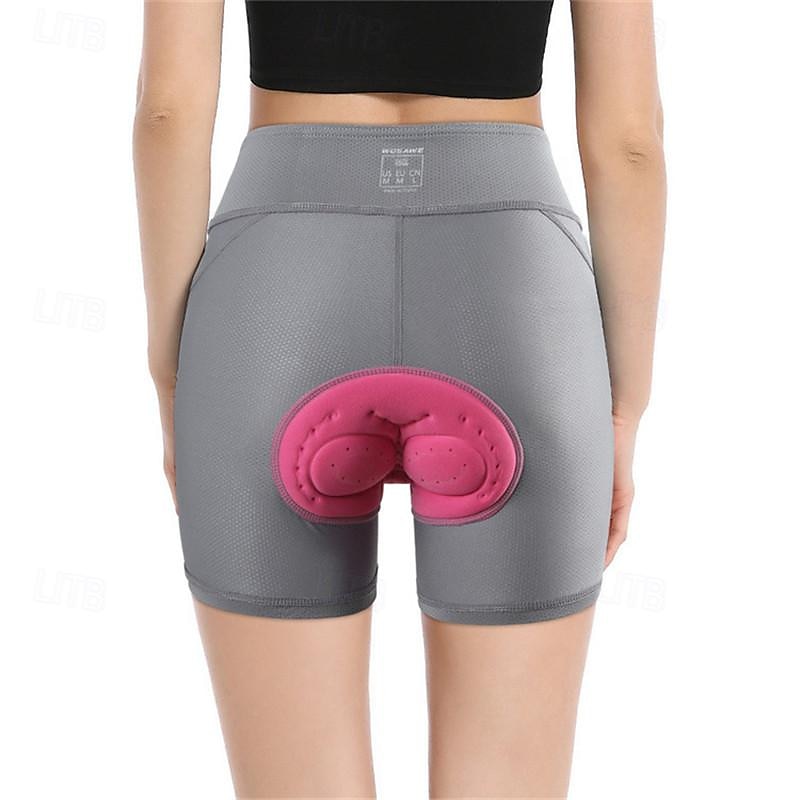 WOSAWE Dame Sykkelshorts Fôrede sykkelshorts Sykkel Shorts Fôrede shorts Slank Fasong sport Pustende Hurtigtørkende Høy Elastisitet Bekvem Svart Rosa Klær Sykkelklær 2025 - $31.99 –P11