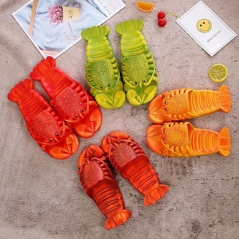 Hai-Hausschuhe Kreativität Komfort lustige Hummer-Hausschuhe große Größe Hausschuhe, Pool, Strand &Duschschuhe Freizeitschuhe Sandalen für Männer und Frauen &Kinder Sommer Sandalen 2025 - $12.99 –P4