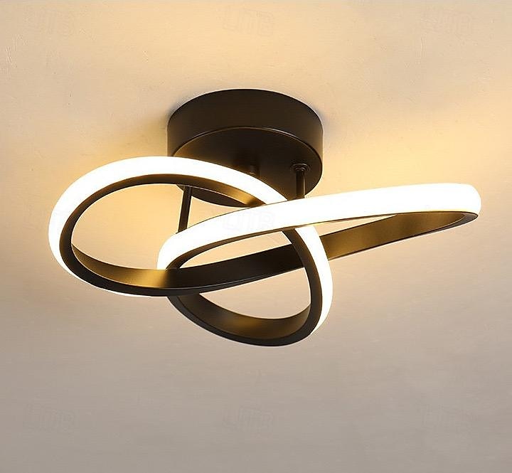 LED Ceiling Light 26cm 1-Light Warm White+White+Cold White Metal Acrylic Island Design Painted Finishes Modern Style Living Room Bedroom 110-240V 2025 - $86.99 –P6
