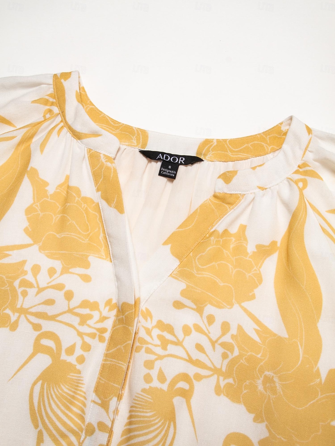 robe longue fleurie à col en V et coupe basse de 2025 ? $114.99 –P9