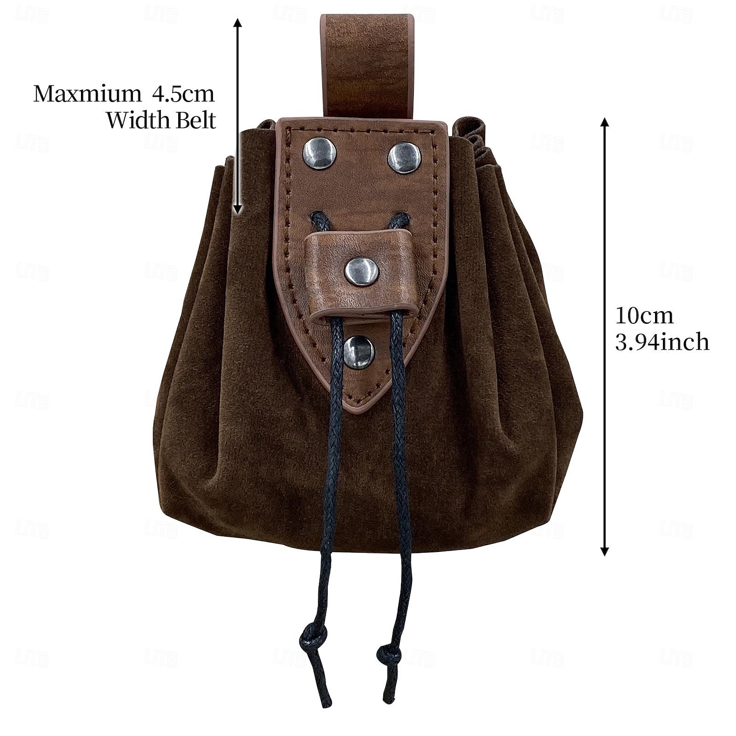 Retro Vintage Medieval Renaissance Belt Pouch Coin Purse Viking Ranger Elven Fancy Dress Men's Women's Celtic Viking Halloween Carnival Masquerade Party Renaissance Fair LARP Adults Bag 2025 - $13.99 –P5