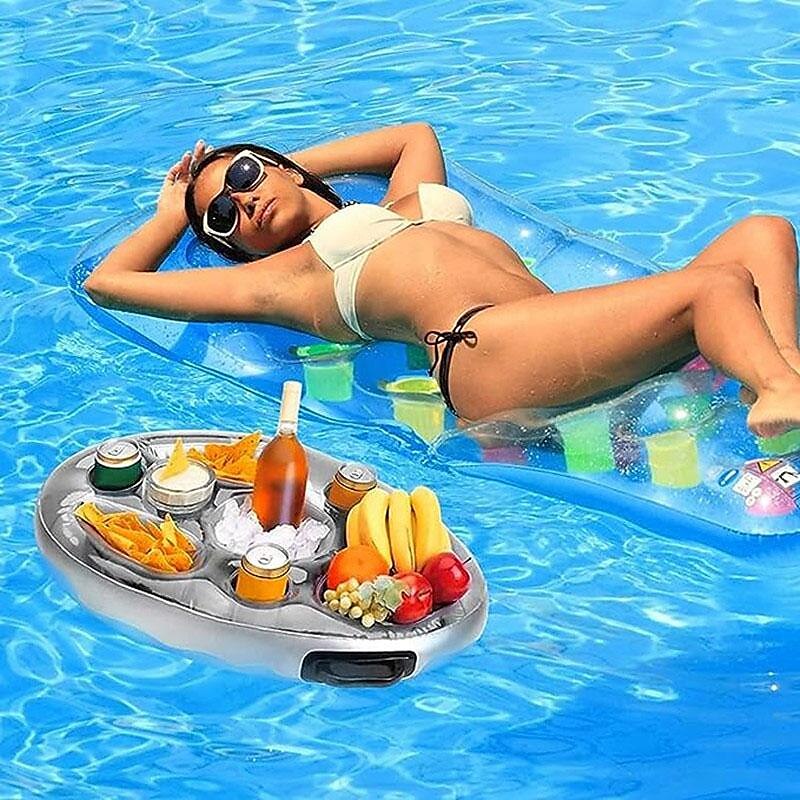 Water Play Equipment Inflatable Pool Float Garden Round Inflatable Pool Non Toxic Geometric Pattern PVC Beach Theme Creative Family Outdoor Summer All Child's Adults' 2025 - $20.99 –P7