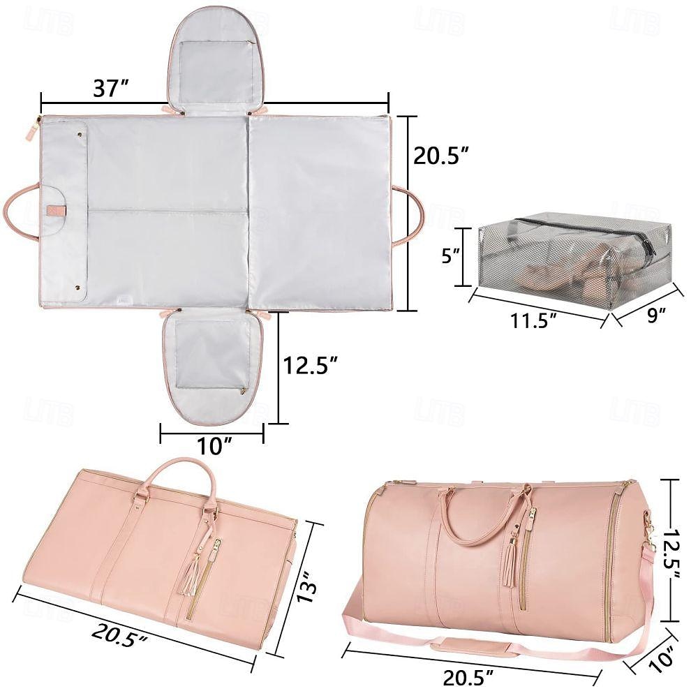 Extra Large Capacity Foldable Travel Bag - Multifunctional Organizer, PU Carry-On Luggage with Spacious Storage 2025 - $53.99 –P3