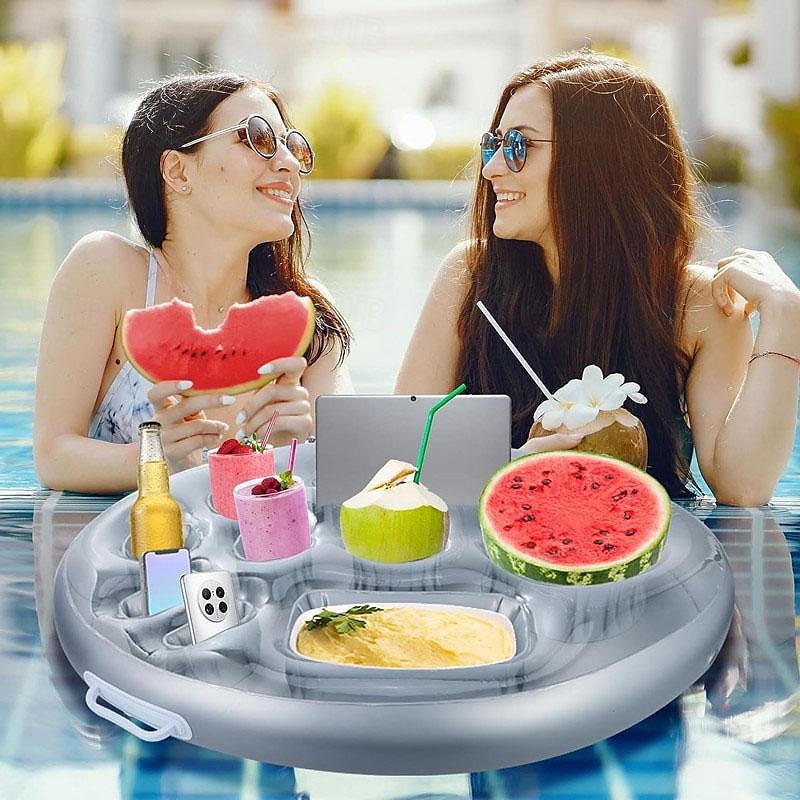 Water Play Equipment Inflatable Pool Float Garden Round Inflatable Pool Non Toxic Geometric Pattern PVC Beach Theme Creative Family Outdoor Summer All Child's Adults' 2025 - $20.99 –P9