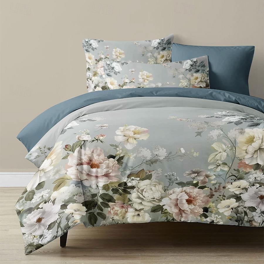 100% Cotton Vintage Floral Series Duvet Cover 3-Piece Set Short Fluff for Summer Soft Skin Friendly Comfy Lightweight 2026 - $35.99 –P20