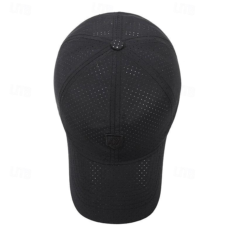 Herr Basebollkeps Solhatt Trucker Hat Svart Vit Polyester Mode Ledigt Gata Dagligen Slät Justerbara Solskyddskräm Andningsfunktion Snabb tork 2025 - $6.49 –P4