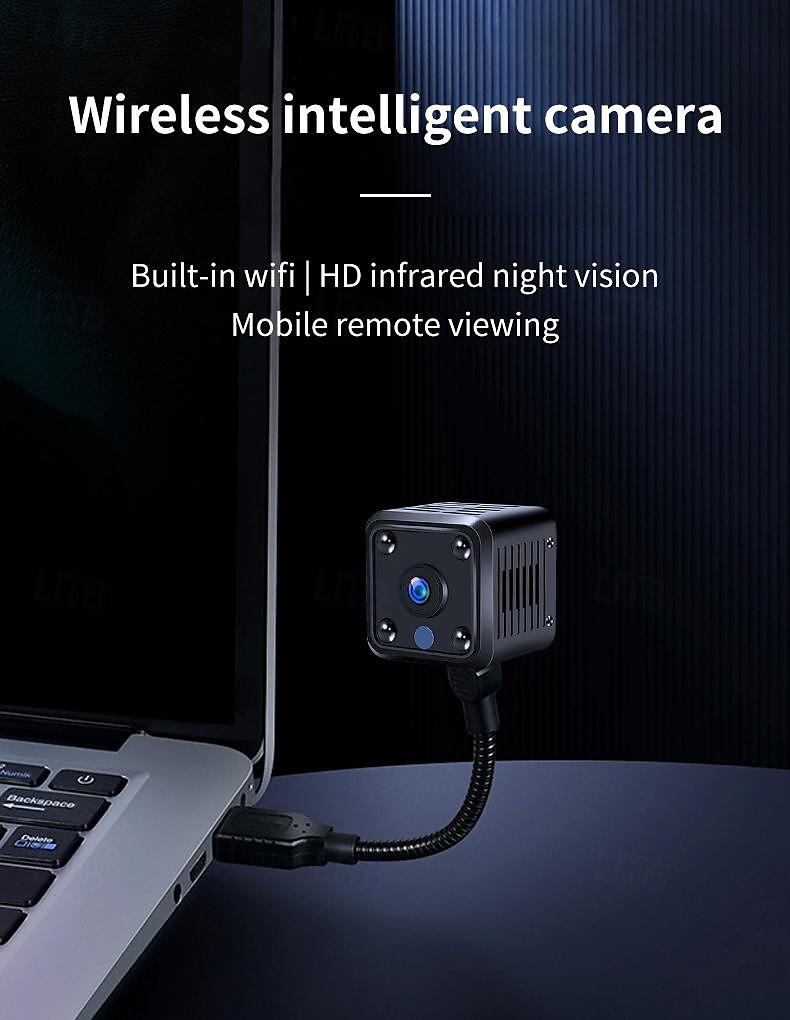2025年 ミニ Wi-Fi IP カメラ HD 1080p ワイヤレス セキュリティ 監視 マイクロ カメラ ナイトビジョン スマート ホーム スポーツ モニター 内蔵バッテリー  コレクション – $25.99 –P1