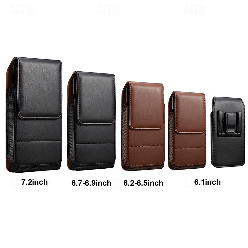 Men Cellphone Loop Holster Case Belt Waist Bag Props PU Leather Purse Phone Wallet Vintage Belt Mobile Phone Protective Sheath 2025 - $18.99 –P17