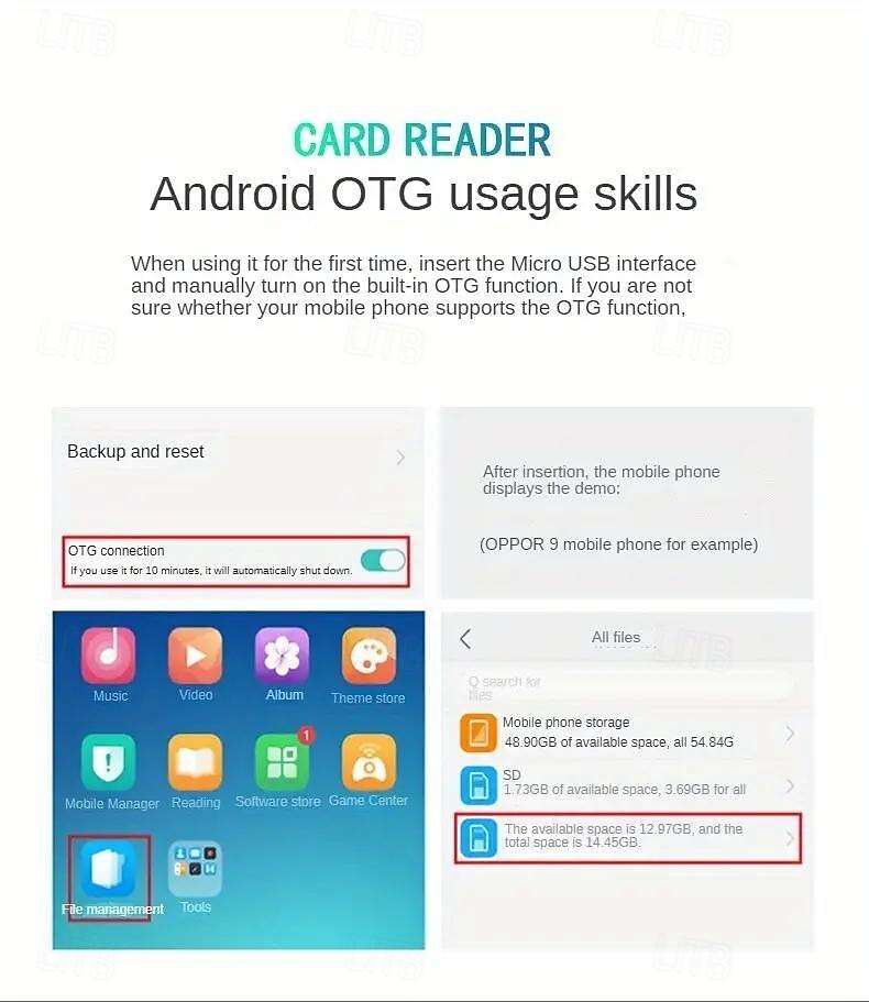 5-in-1 Card Reader OTG Android Multi-function TF Card Reader USB Multi-in-one 2025 - $12.99 –P6