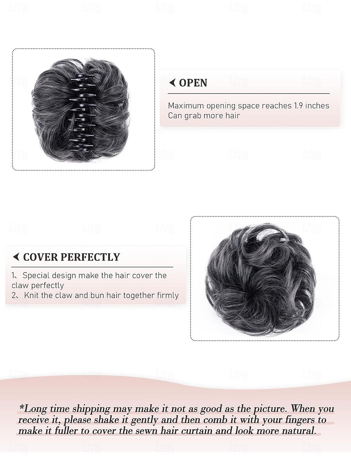 fermaglio per capelli con artiglio, chignon per capelli sintetici, chignon riccio ondulato, extension per chignon, chignon spettinato, chignon per capelli con artiglio, coda di cavallo, scrunchie per capelli con clip per donna del 2025 a $18.49 –P3