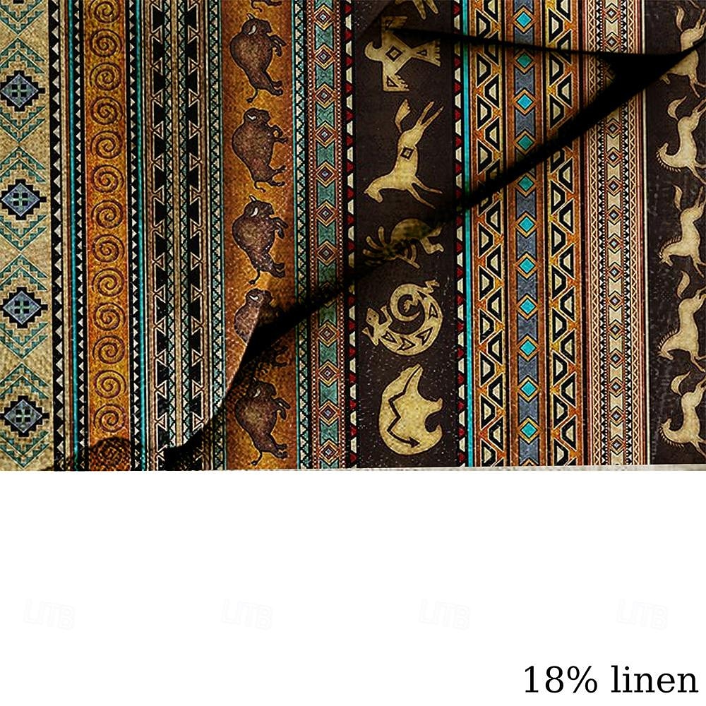 Homme Chemise Chemise Lin chemises rétro Chemise Vintage Chemise ethnique Tribal du quotidien Bleu Vert Kaki Manche Courte Col rabattu Eté Printemps Vêtement Tenue de 2026 ? $29.99 –P7