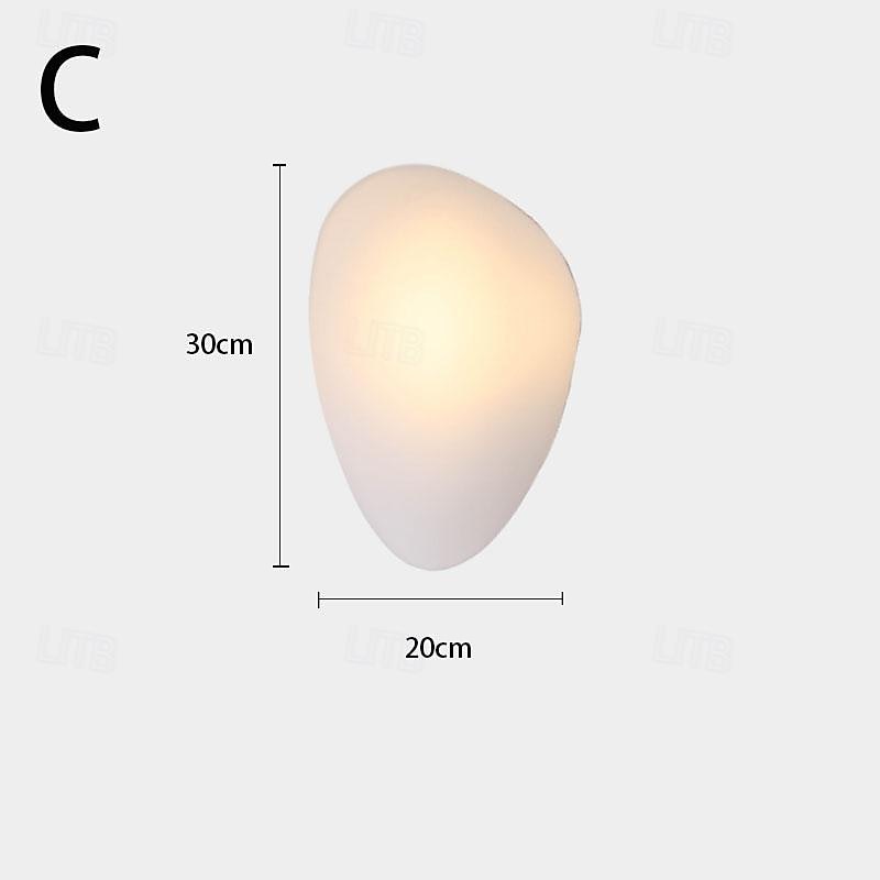 led nástěnné svítidla 7w severská nástěnná svítidla obývací pokoj designová lampa moderní sklo oblázkové nástěnné světlo dekorace ložnice osvětlení schodišťové světlo 85-265v 2025 - $124.99 –P3