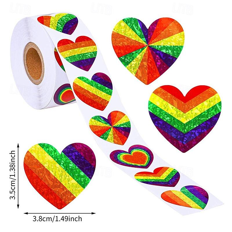 adesivo del mese dell'orgoglio di San Valentino da 1 pollice-2,5 cm 1,5 pollici-3,8 cm del 2025 a $11.99 -P10
