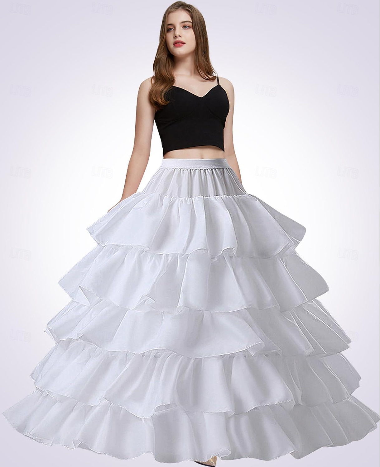 Petticoat Hoop Skirt Under Skirt Crinoline Slips for Ball Gown Princess Bride Bridal Rococo Victorian Renaissance Women's Performance Wedding Party Petticoat 2025 - $35.99 –P1