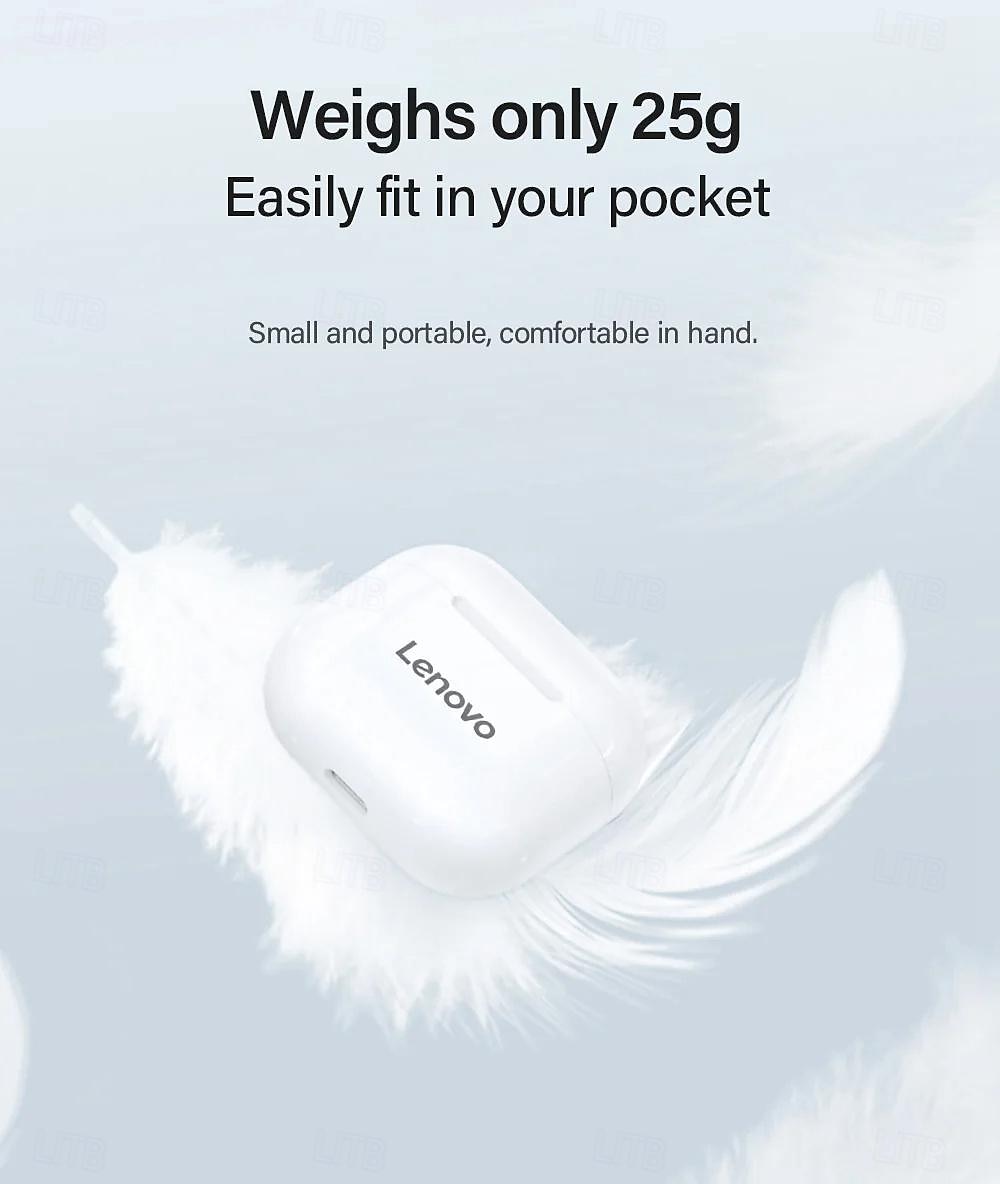 Lenovo LP40 Earphones TWS Wireless Bluetooth 5.0 Earbuds Bass Touch Control Stereo Noise Reduction Long Standby 230mAH 2025 - GBP £11.45 –P8