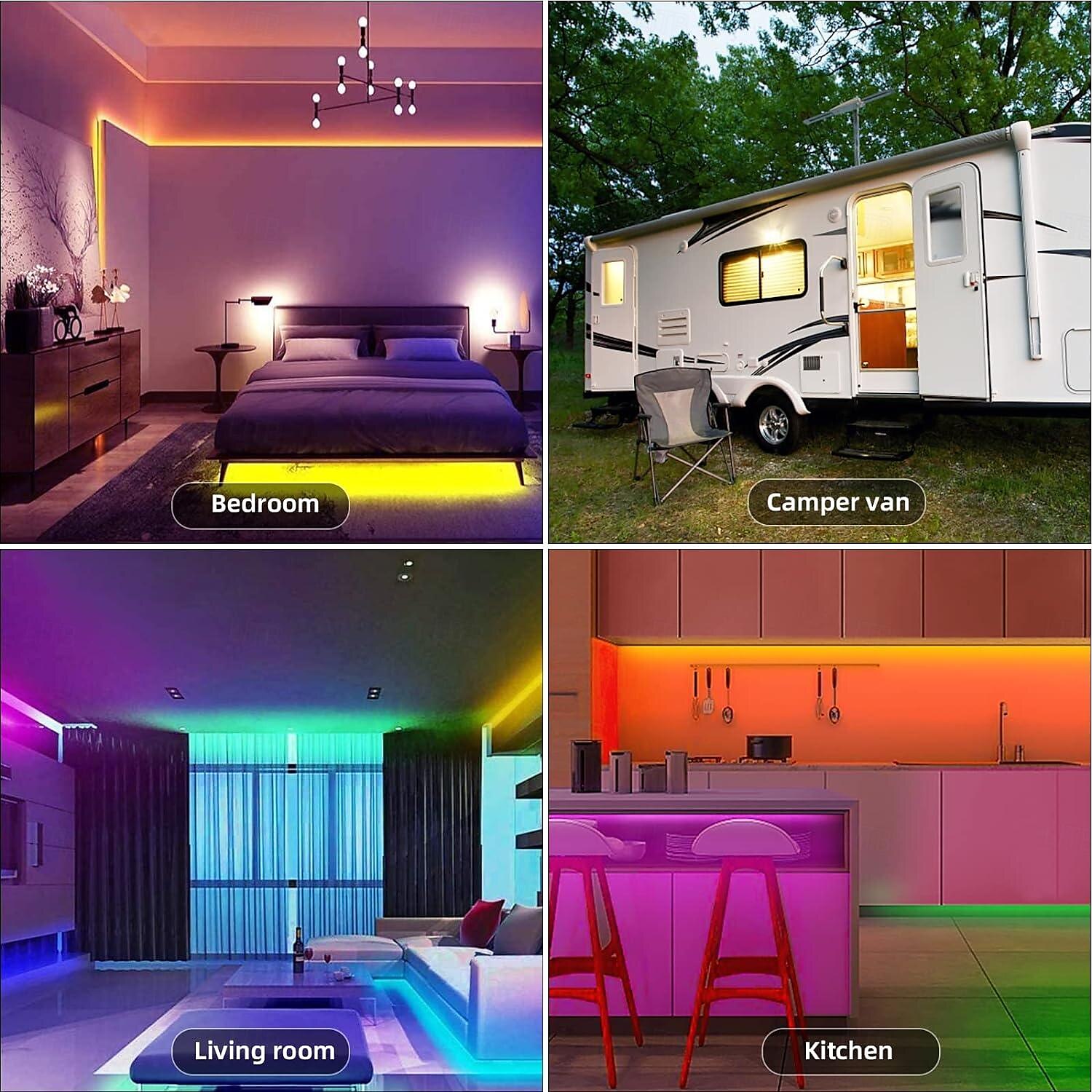LED Light Strips RGB Lights USB Flexible Lamp USB 5V 5050 SMD 10mm LEDs Blackboard with 24 Key IR Remote Controller for Flat Screen TV Background, HDTV, PC Monitor 1M~5M 2025 - $10.49 –P9