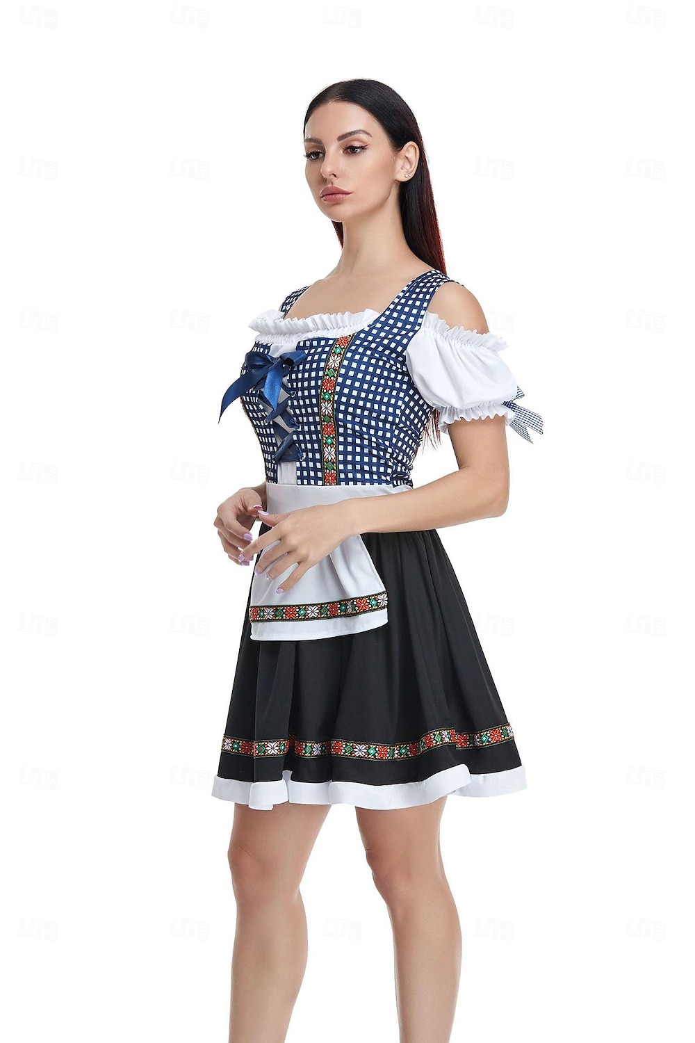 Carnevale Birra Oktoberfest Abiti Gonna a cerchio Tutu Bavarese Cameriera Tedesco Monaco di Baviera Prati Per donna Panno in stile tradizionale Vestito Grembiule Calzini del 2025 a $47.99 –P12