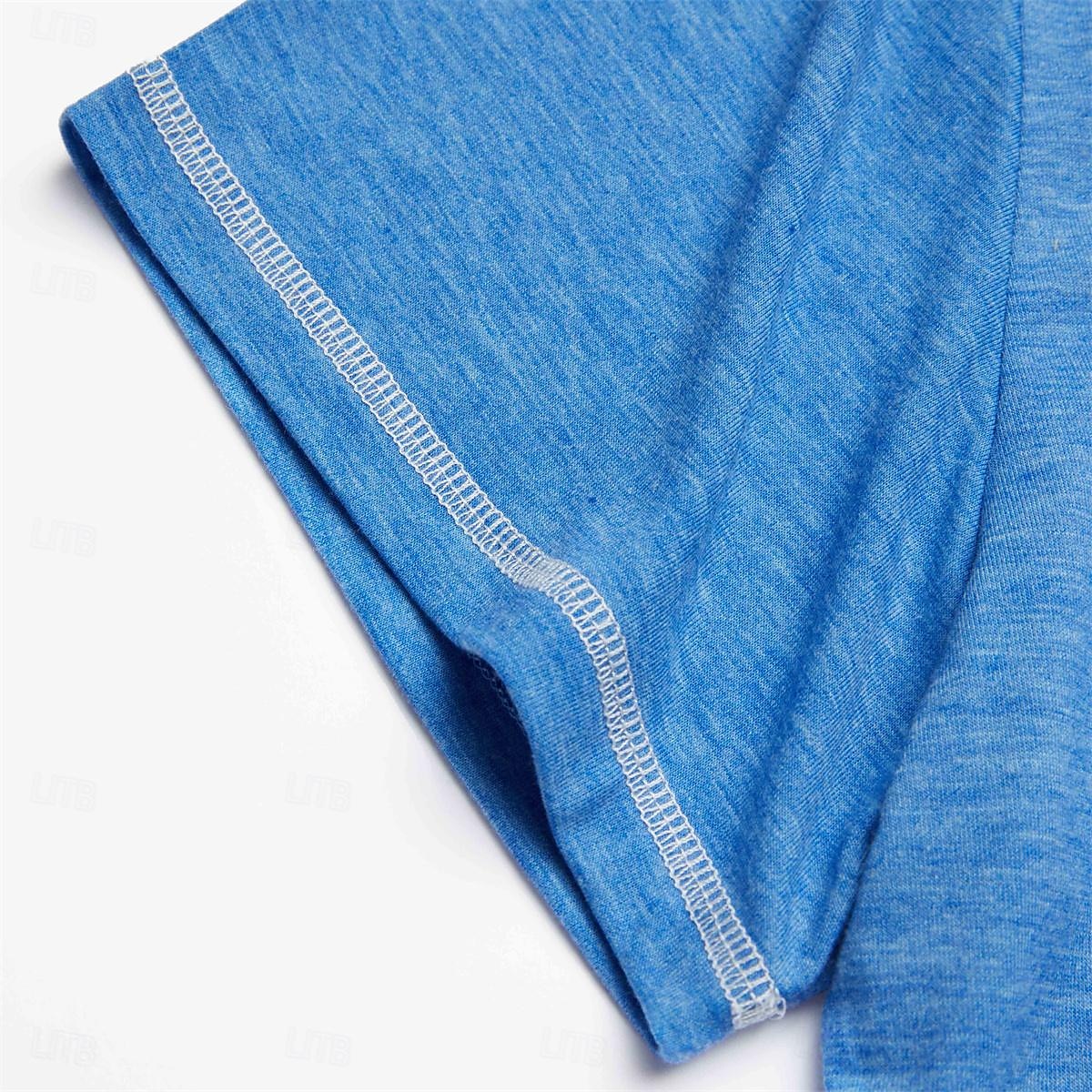 Pánské Tričko Tričko Henley Tričko Top Bez vzoru Henley ulice Dovolená Krátké rukávy Oblečení Módní Designové Základní 2025 - $18.99 -P5