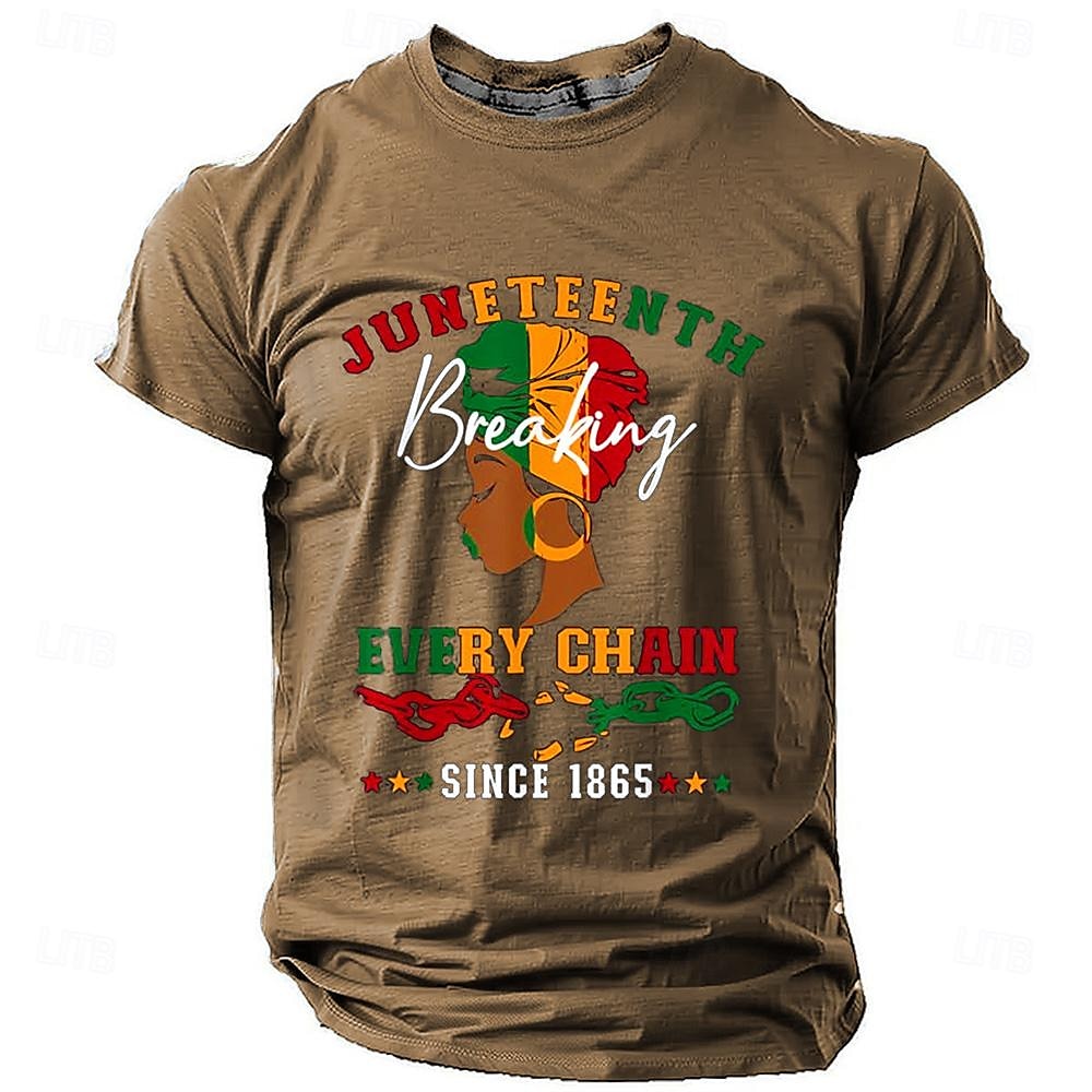 Herren Stammes Afrikanisches Muster T Shirt Kurzarm T-Shirt 3D-Druck Rundhalsausschnitt Hemd Sport Modisch Ethnisch Strasse Sports Outdoor Schwarz Blau Braun Sommer Frühling Bekleidung S M L XL XXL 2025 - $15.86 –P5
