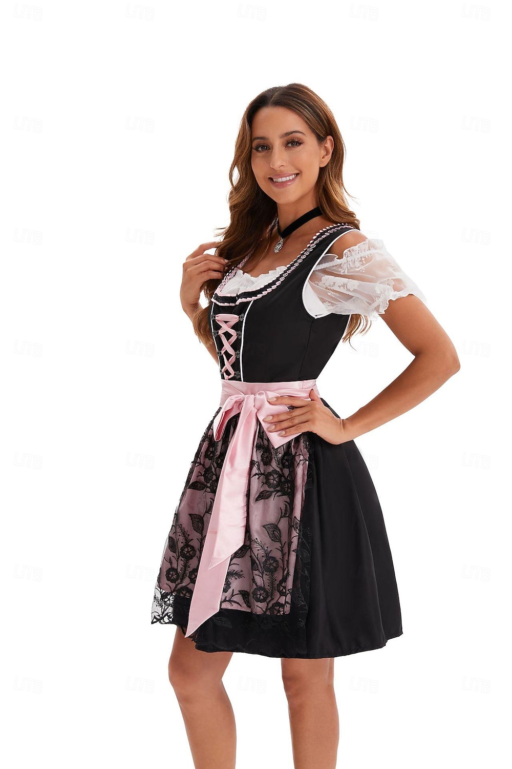 Oktoberfest Vestidos Dirndl Trachtenkleader Comprimento mini Oktoberfest / Cerveja Bávaro Traje Tradicional prados Mulheres Pano de Estilo Tradicional de 2026 por $61.99 –P3