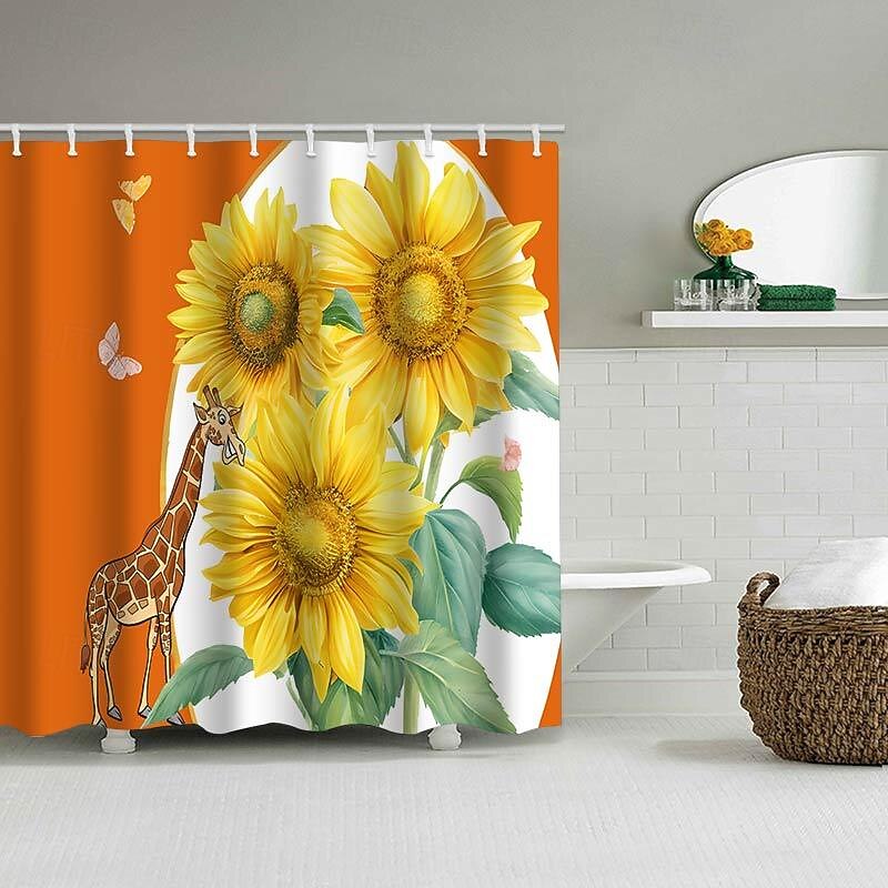 Plant Series Waterproof Shower Curtain 180cm*180cm(70"*70") Botanical Bathroom Decor Mildew Resistant Polyester Fabric for Bath Tub Shower 2025 - $23.99 –P12