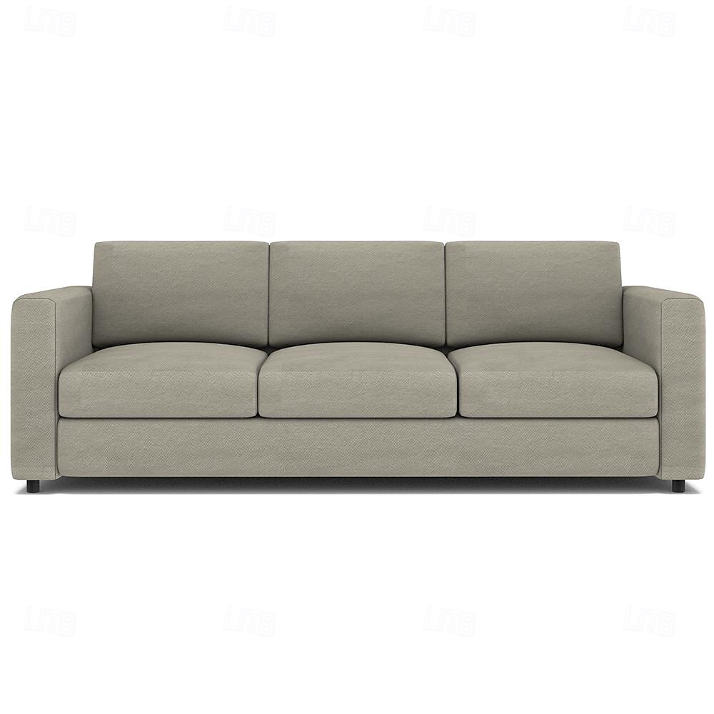 3-Seat Sofa Cover 100% Cotton Solid Color Quilted Slipcovers VIMcover LITB PRIME cover 2025 - $397.29 –P14
