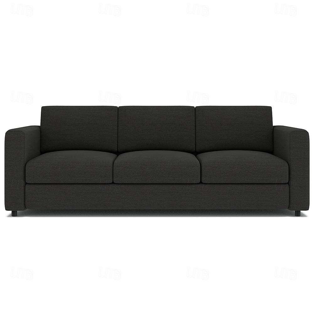 3-Seat Sofa Cover 100% Cotton Solid Color Quilted Slipcovers VIMcover LITB PRIME cover 2025 - $397.29 –P15