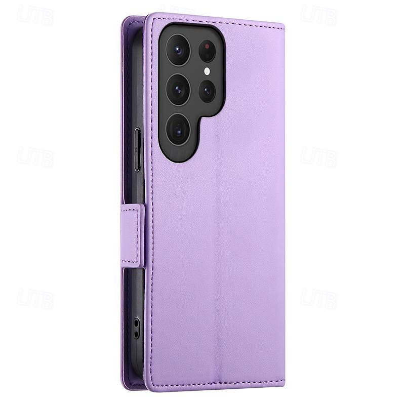Etui na telefon do Samsung Galaxy A55 A35 A25 A15 5G A54 A34 A14 A73 A53 A33 A23 A13 A72 A52 A32 A22 A12 S25 Ultra tylna pokrywka z podstawka uchwytem magnetycznym slot na kartę retro TPU PU skóra 2025 - $18.99 –P2