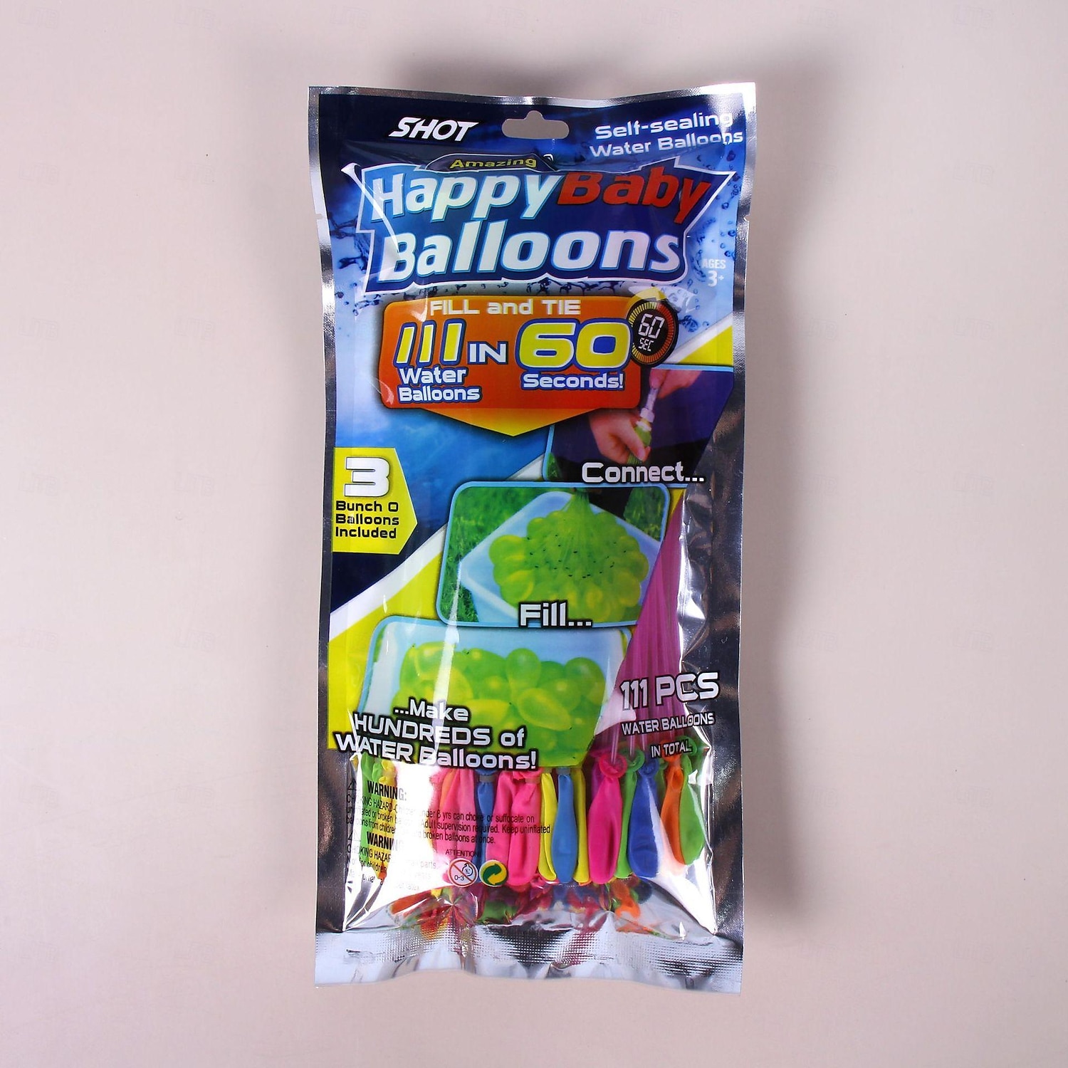 111 Pack Rapid-Filling Self-Sealing Water Balloons for Outdoor Family Friends Children Summer Fun 2025 - $14.49 –P5