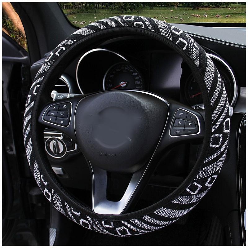 Fyautoper nova capa de volante de carro étnica de linho sem anel interno capa de alça elástica de 2025 por $14.99 –P2