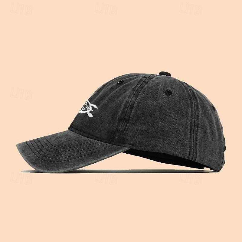 Herren Cap Basecap Sonnenhut Kappe Schwarz Rosa Baumwolle Bestickt Modisch Brautkleider schlicht Strasse Täglich Schildkröte Einstellbar Sonnenschutz Atmungsaktiv 2025 - $11.75 –P6