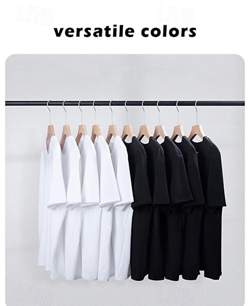 Women's T Shirt Plain Basic Basic Short Sleeve Crew Neck Regular Tops Daily Black White Summer 2025 - $38.99 –P10