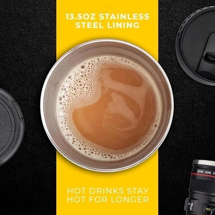 tasse à café d'objectif d'appareil photo -13,5 oz cadeaux pour lui, cadeaux de papa, photographie, accessoires d'appareil photo, cadeaux de nouveauté, cadeaux pour lui de 2025 ? $13.99 –P6