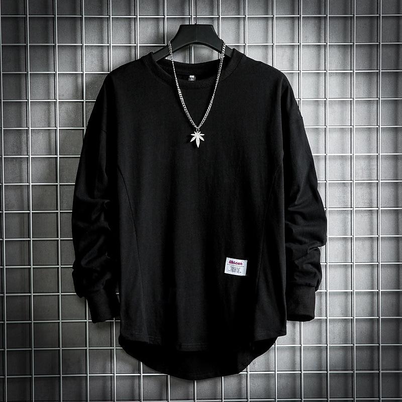 Men's T Shirt Tee Tee Top Long Sleeve Shirt Long Sleeve Crew Neck Spring & Fall Plain Fashion Designer Basic Vacation Street Going out Black White Yellow Top Tee for Men 2025 - $23.99 –P3