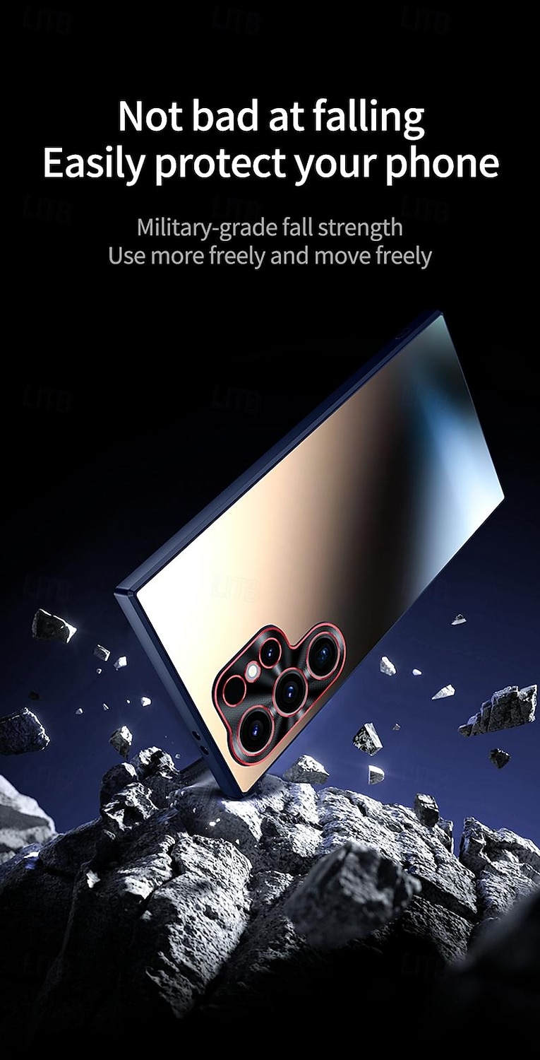 Phone Case For Samsung Galaxy S24 S24 Ultra Plus S23 Ultra S22 Ultra S25 Ultra Back Cover Shockproof PC 2025 - $16.99 –P7