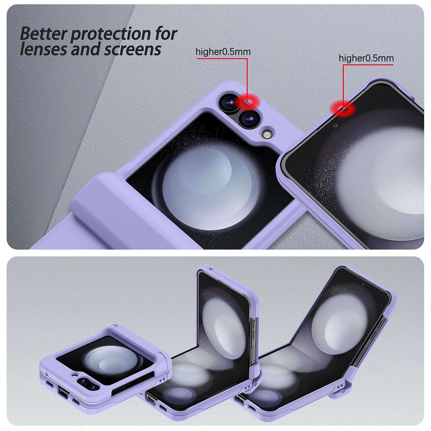 Phone Case For Samsung Galaxy Z Flip 5 Z Flip 4 Z Flip 3 Back Cover Card Slot Shockproof Retro PC 2025 - $17.99 –P3