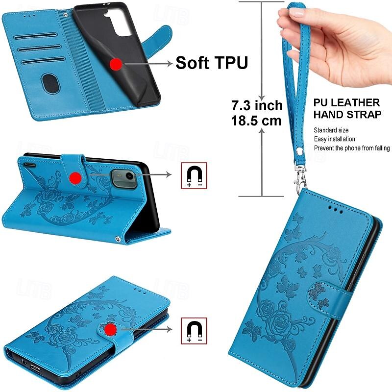Phone Case For Samsung Galaxy S25 S24 S23 S23 FE S22 S21 Ultra Plus A55 5G A35 5G A25 A15 Back Cover with Stand Holder Magnetic with Wrist Strap Retro TPU PU Leather 2025 - $15.99 –P2