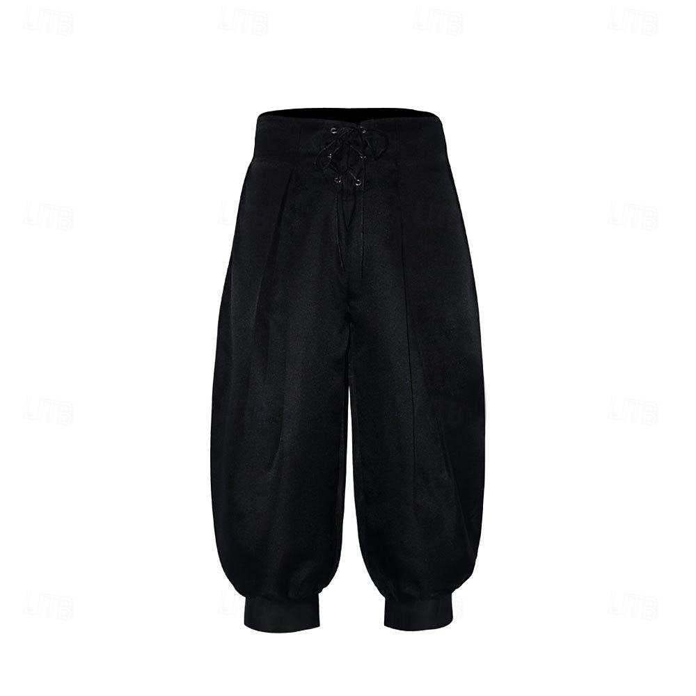 Retro Vintage Mittelalterlich 17. Jahrhundert Maskerade Piratenhose Pirat Wikinger Kostüm Herren Keltisch Seeräuber Halloween Karneval Maskerade Party / Abend Erwachsene Hose 2026 - $35.99 –P3
