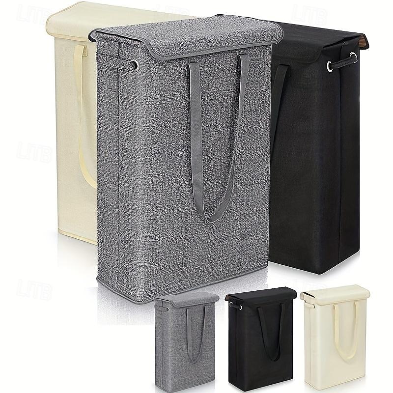 45l tunn tvättkorg med lock smal hand fin hand smutsig tvättkorg sovrum dagis hel korg förvaringspåse 2025 - $25.99 –P1