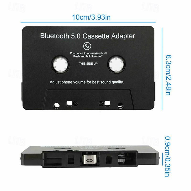 Bluetooth 5.0 auto audio stereo cassette voertuig Bluetooth tape converter cassettespeler auto mp3 handsfree telefoonboek voor iPhone 2025 - $26.99 –P6