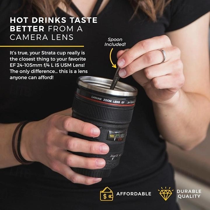 tasse à café d'objectif d'appareil photo -13,5 oz cadeaux pour lui, cadeaux de papa, photographie, accessoires d'appareil photo, cadeaux de nouveauté, cadeaux pour lui de 2025 ? $13.99 –P3