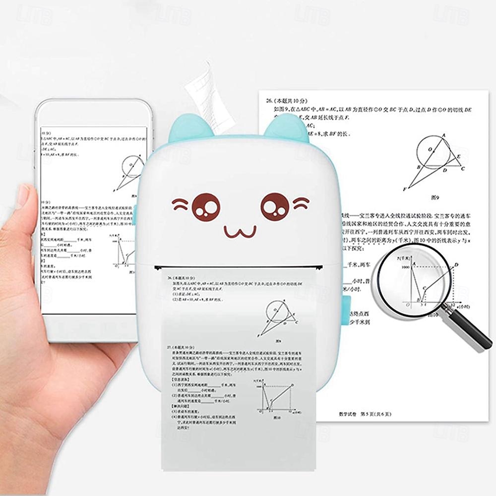 Mini Portable Pocket Mobile Thermal Printer Smart Inkless Printing Stickers Label Photo Wireless Bluetooth Printer 2025 - $33.99 –P6