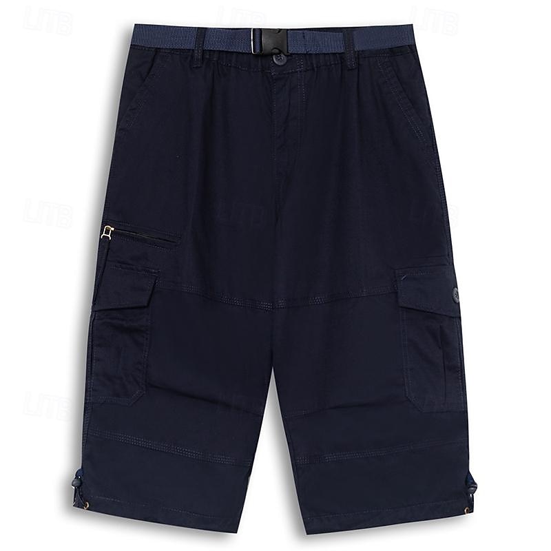 Hombre Pantalón Corto Cargo Pantalón corto Pantalones cortos casuales Shorts para senderismo Bolsillo con cremallera Cordón de la pierna Plano Comodidad Transpirable Medio corto Exterior Diario Noche 2026 - $29.99 –P3