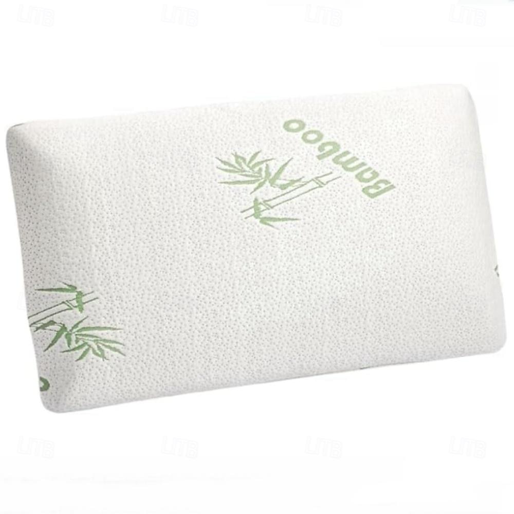 1 Paar Memory Foam Kissen-Set Bambusfaser-Baumwolle luxuriöses Mesh-Memory-Kissen Schlafkissen Nackenschutzkissen 2025 - $59.99 –P2