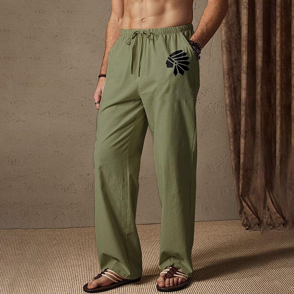 Per uomo Pantaloni estivi Vita elastica Pop art Comfort Lunghezza intera Esterno Abbigliamento di strada Festività Hawaiano Nero Bianco Media elasticità del 2025 a GBP £20 –P4